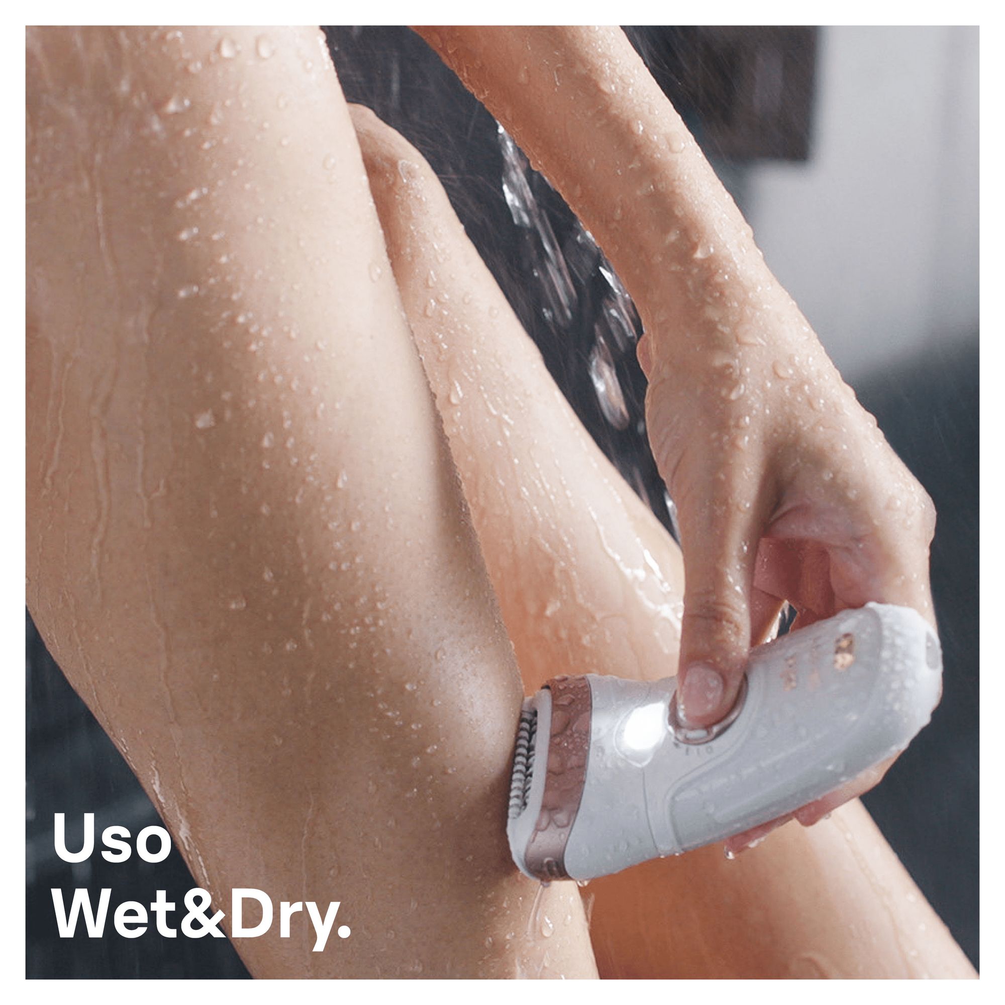 Braun Silk-&eacute;pil 9 9-870, Epilatore Donna Bianco/Oro Rosa Per Una Rimozione Duratura Dei Peli