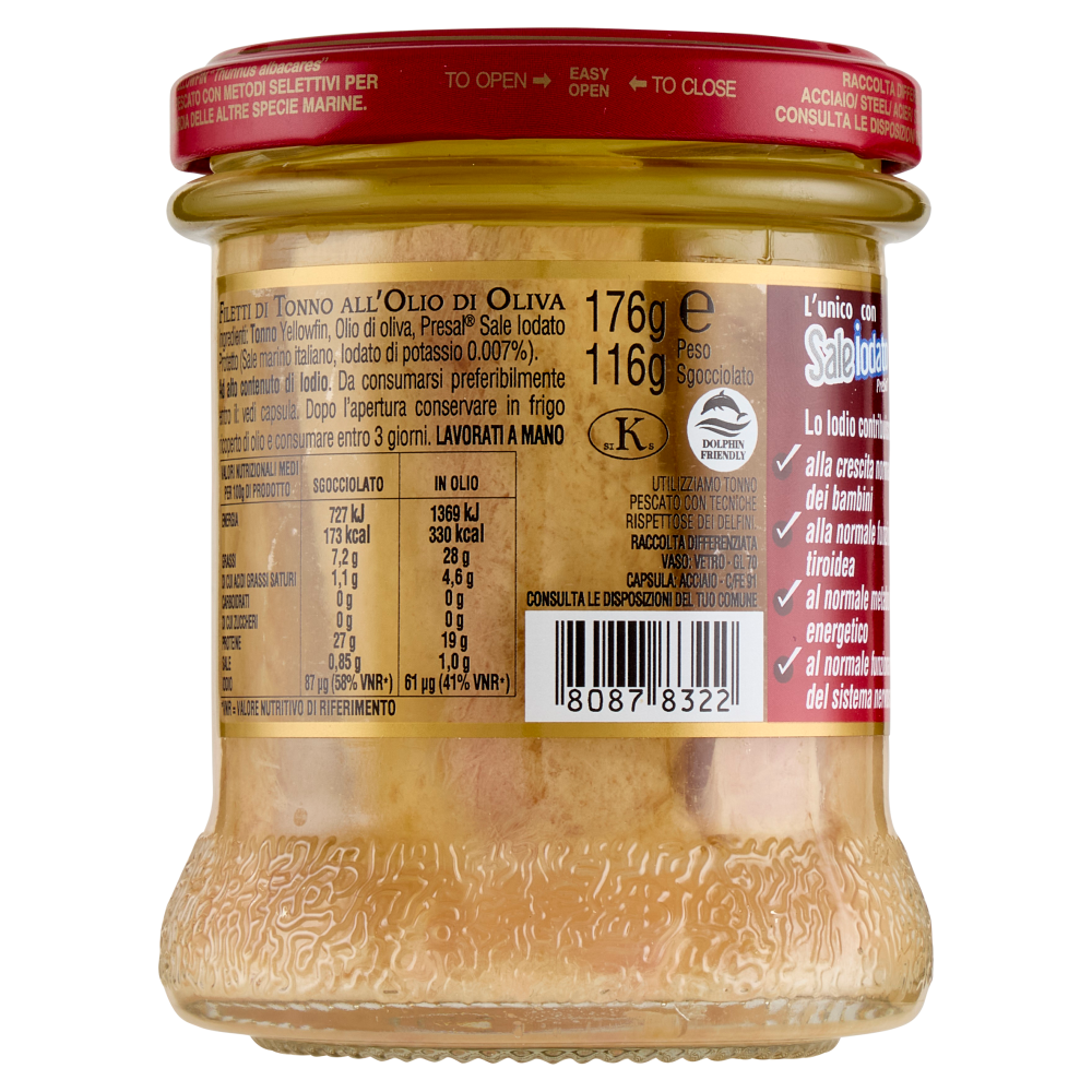 Callipo Filetti di Tonno all'olio di oliva 176 g