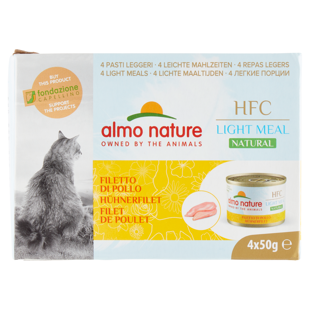 almo nature HFC Light Meal Natural Filetto di Pollo 4 x 50 g