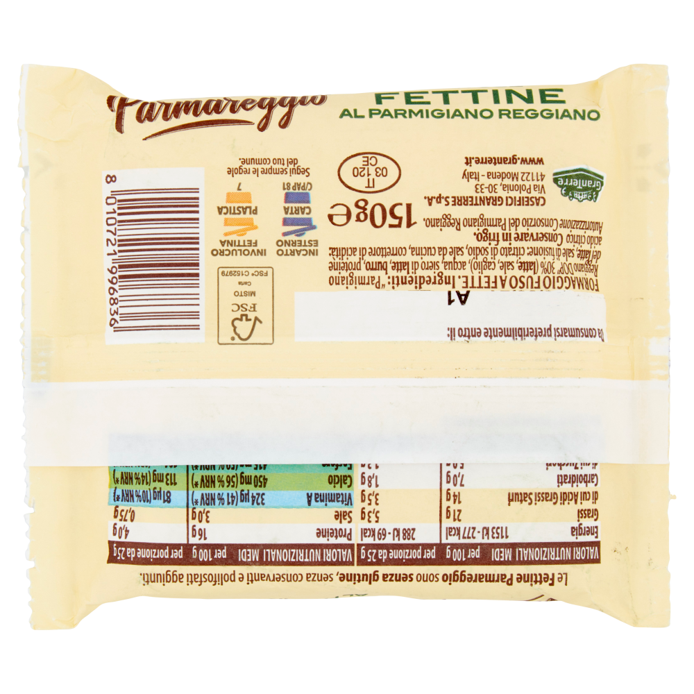 Parmareggio Fettine al Parmigiano Reggiano 150 g