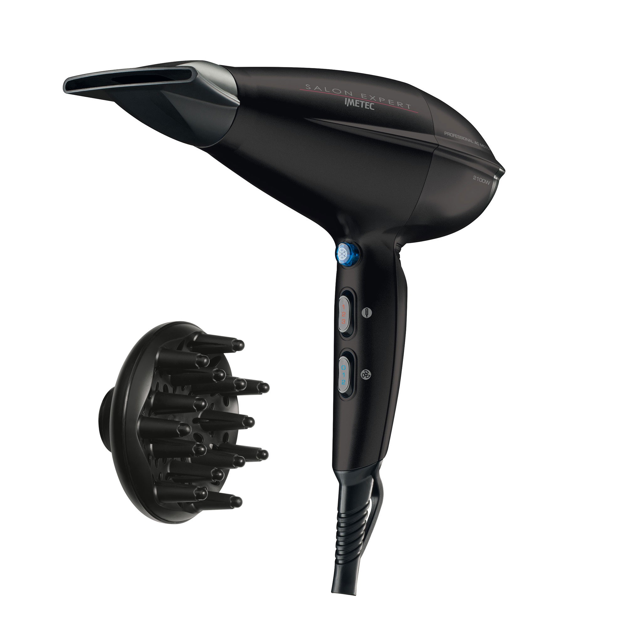 Imetec P11 2100 asciuga capelli 2100 W Nero