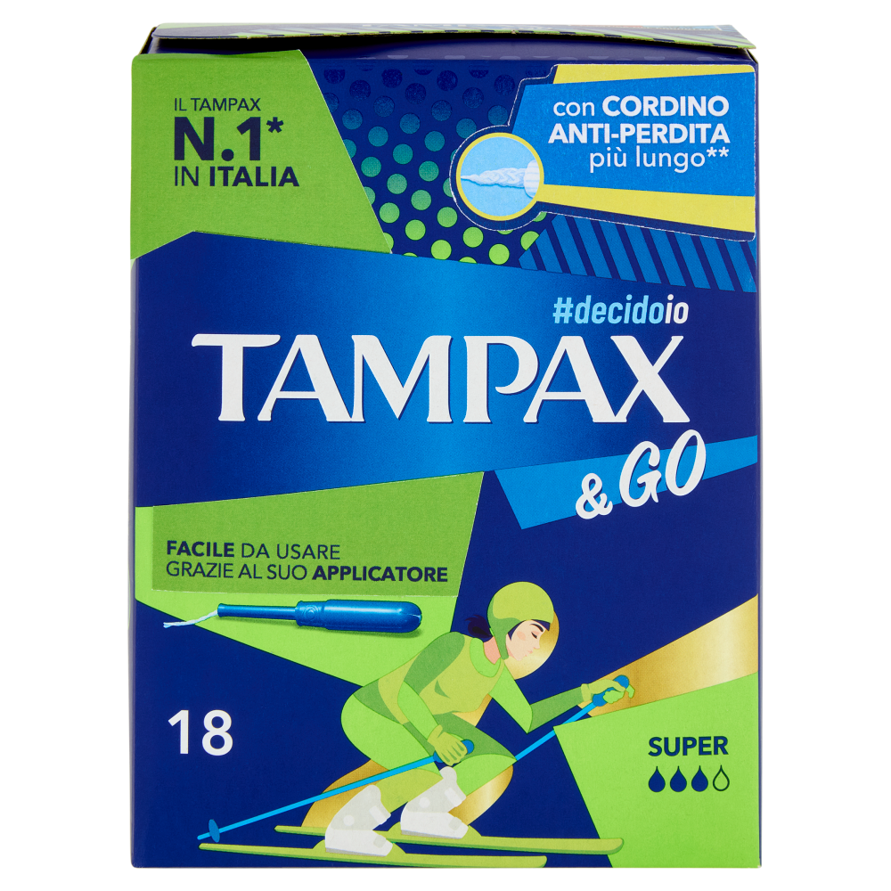 Tampax & Go Super 18 pz