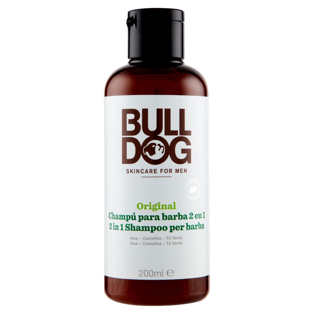 Bulldog Original 2 in 1 Shampoo per barba 200 ml