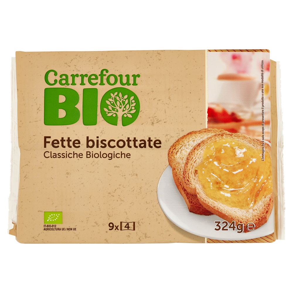 Carrefour Bio Fette biscottate Classiche Biologiche 9 x 36 g