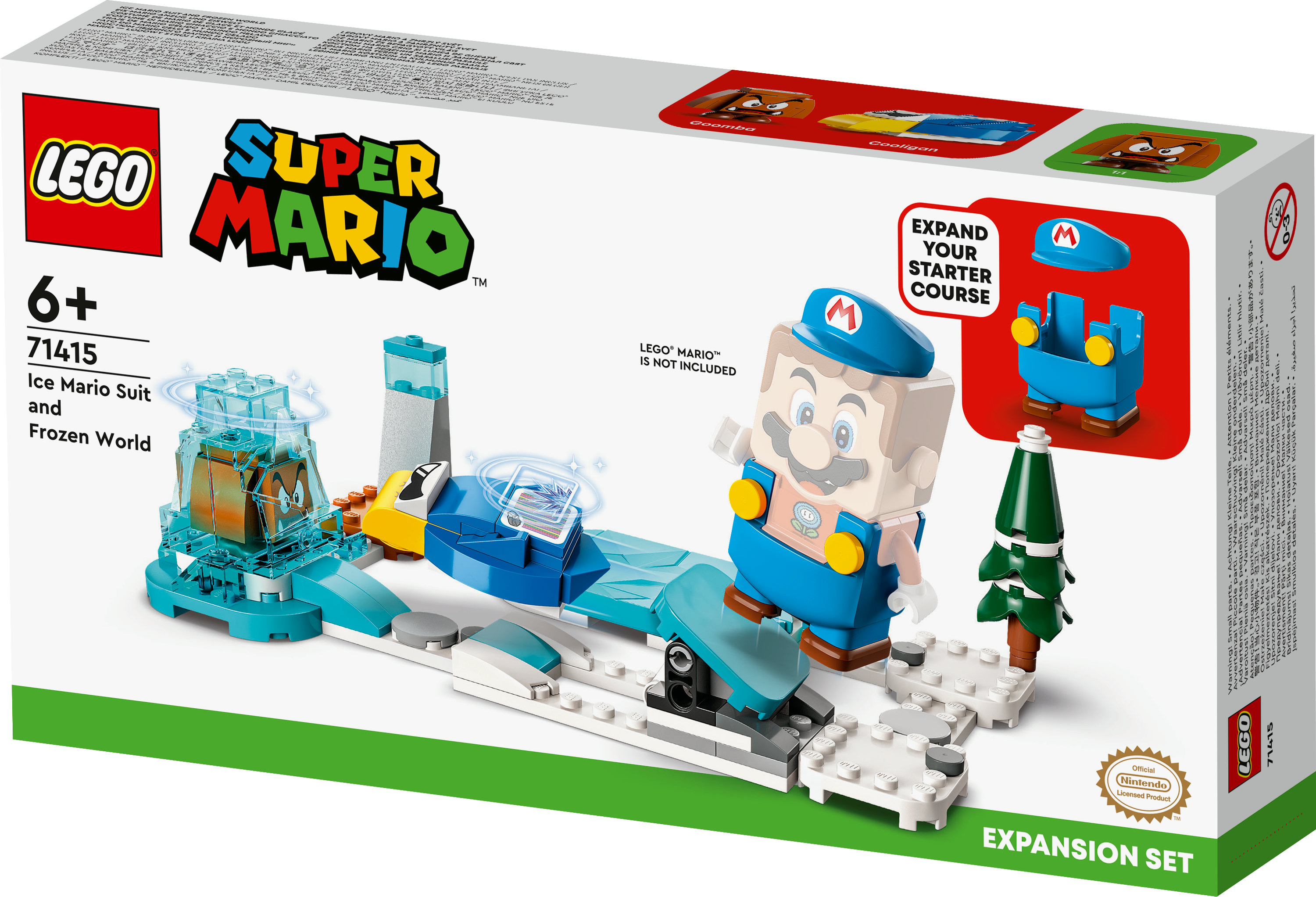 LEGO Super Mario Pack di espansione Costume di Mario ghiaccio e Mondo ghiacciato