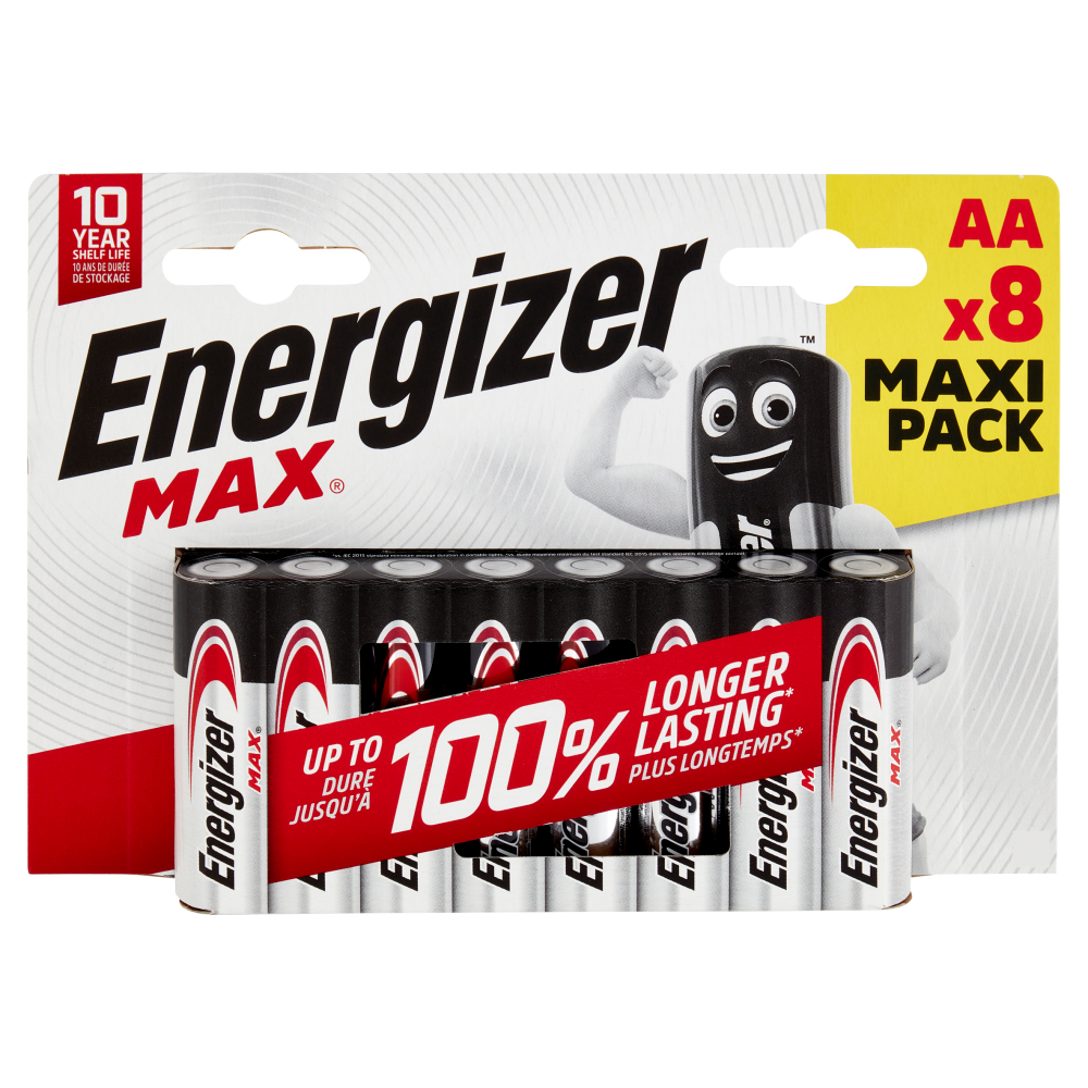Energizer Max Alkaline AA 8 pz
