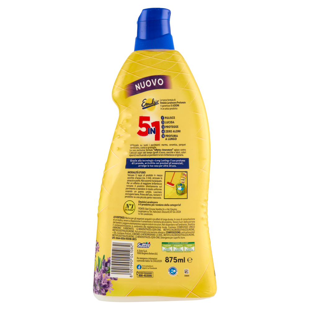 Emulsio LavaIncera Profumato 5in1 Lavanda 875 ml