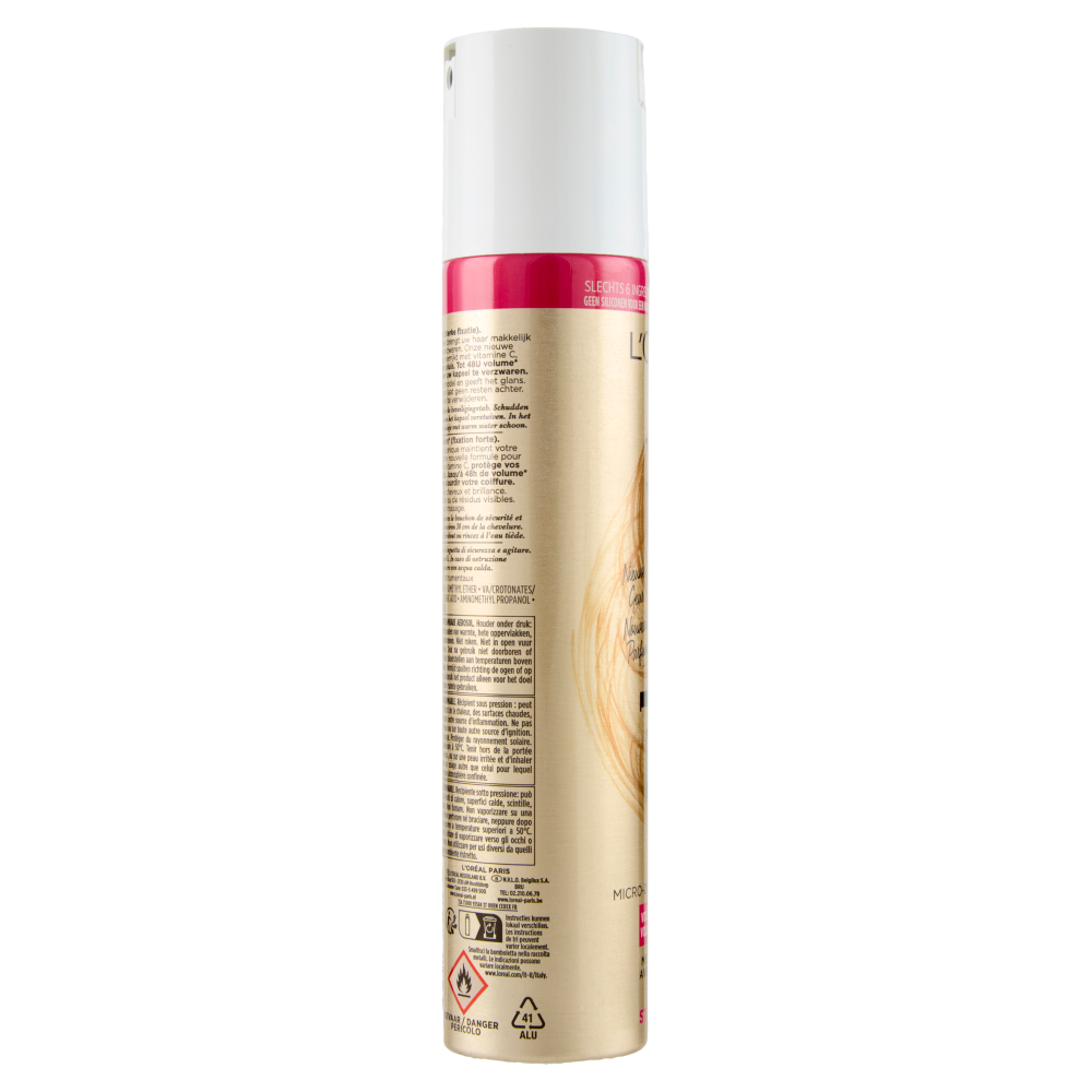 L'Oréal Paris Elnett Micro-Diffusion Hairspray Volume Strong Hold, 200 ml