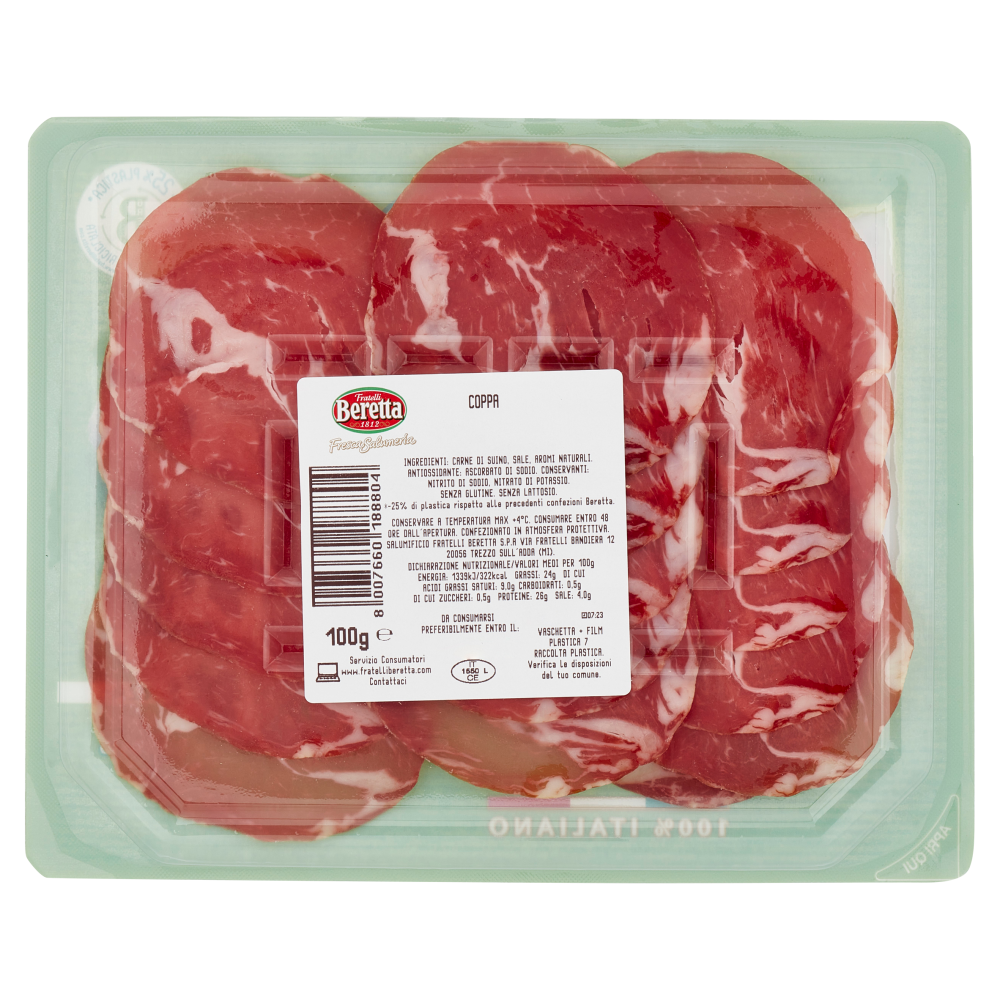 Fratelli Beretta Fresca Salumeria Coppa 100 g