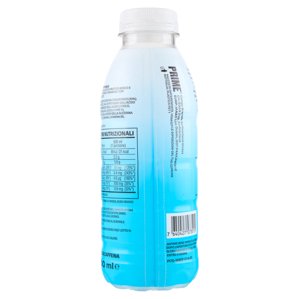 Prime Hydration Berry Freeze Flavour 500 ml