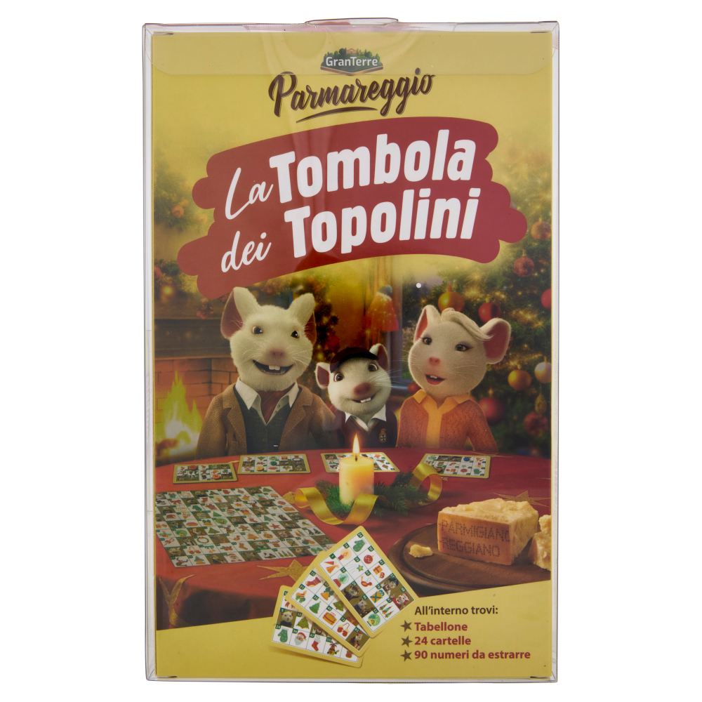 Parmareggio la Tombola dei Topolini Parmigiano Reggiano DOP Oltre 30 Mesi 200 g + Tombola
