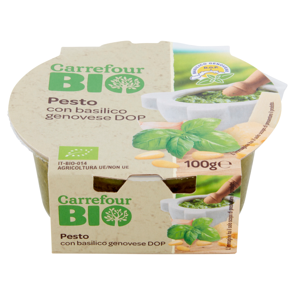 Carrefour Bio Pesto con basilico genovese DOP 100 g Carrefour