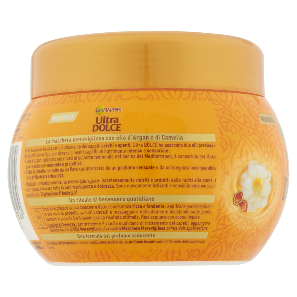 Garnier Ultra Dolce Maschera nutriente all'olio d'argan e di camelia 300 ml