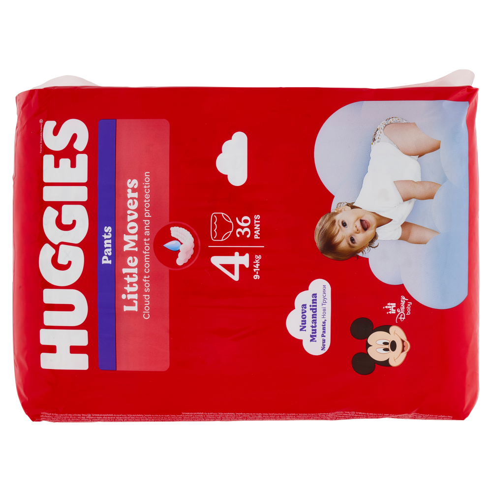 Huggies Little Movers Pants 4 9-14 Kg 36 pz