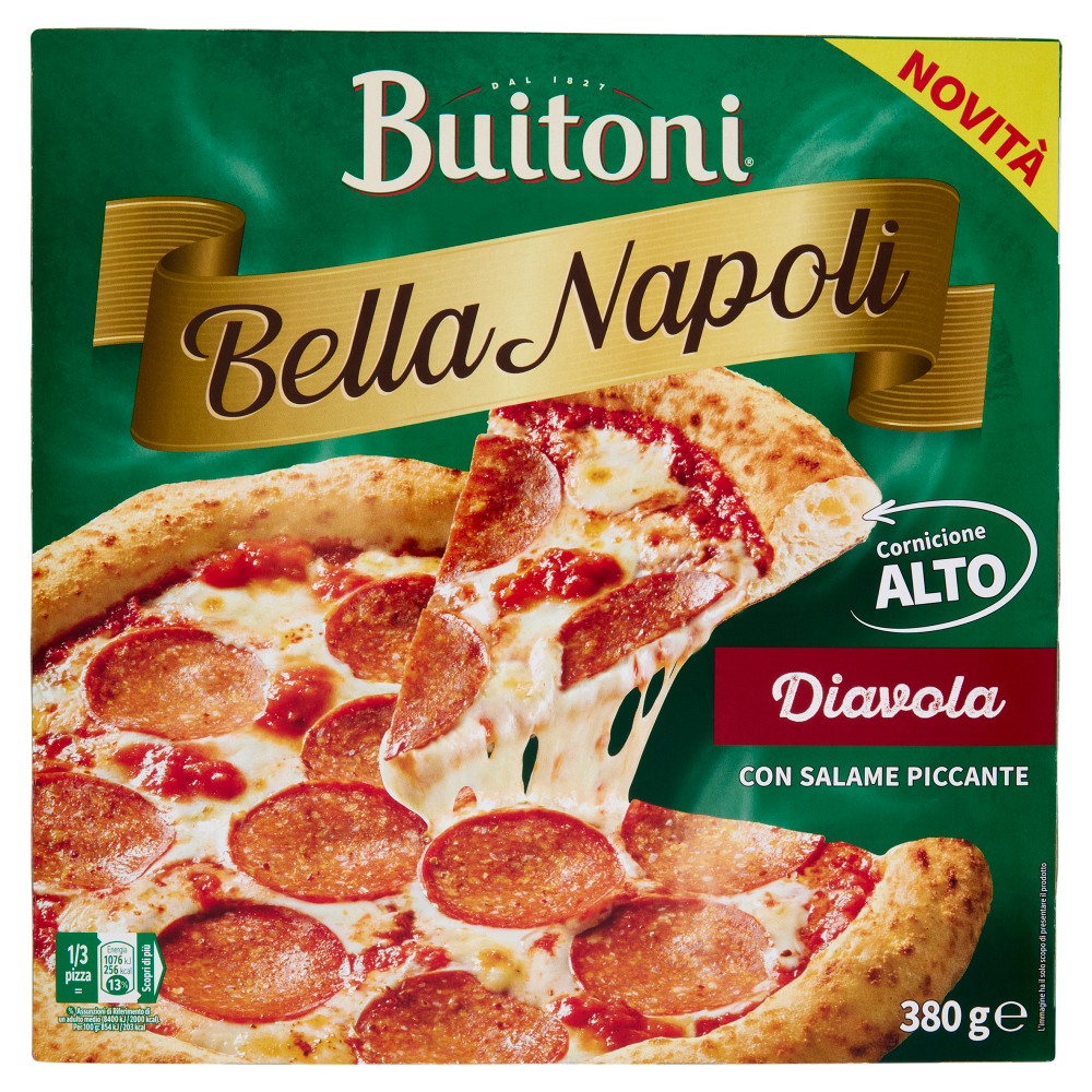 Buitoni Bella Napoli Diavola Pizza surgelata 380 g