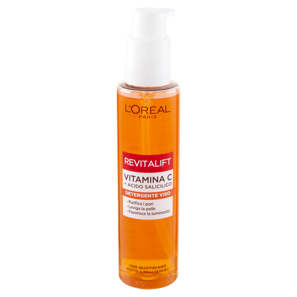 L'Oréal Paris Revitalift Detergente Viso Vitamina C + Acido Salicilico, 150 ml