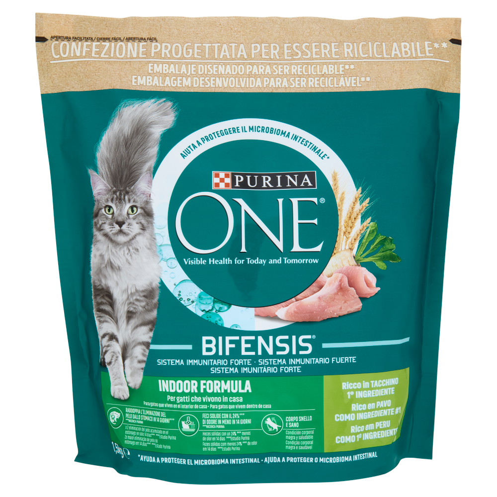 Purina ONE Bifensis Indoor Formula 1,5kg Tacchino