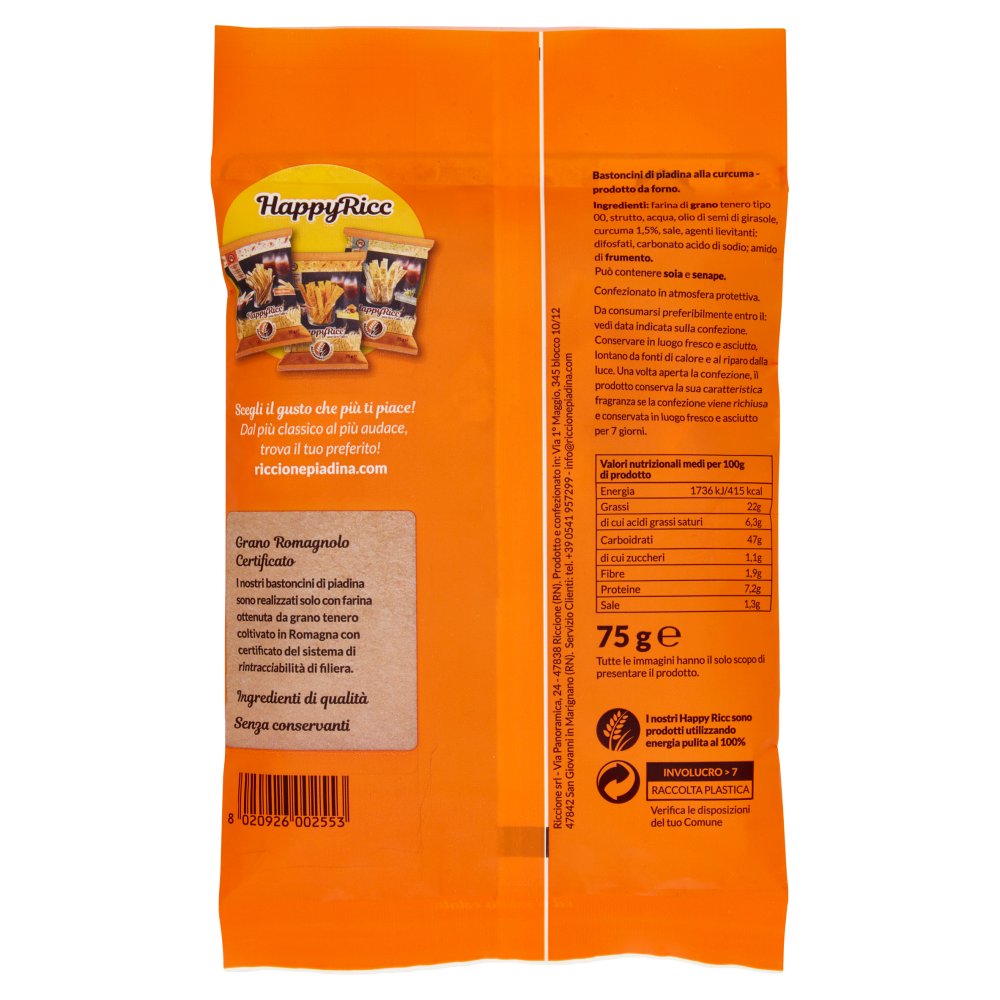 Riccionepiadina HappyRicc Curcuma 75 g