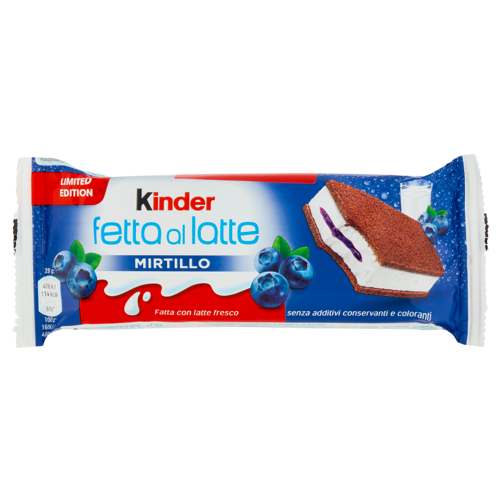 Kinder fetta al latte Mirtillo 5 x 28 g