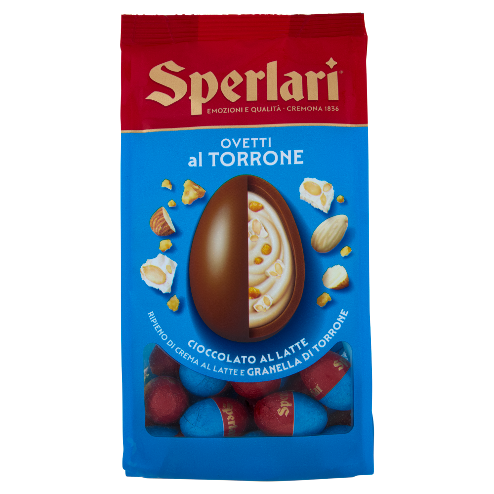 Sperlari Ovetti al Torrone Cioccolato al Latte 150 g