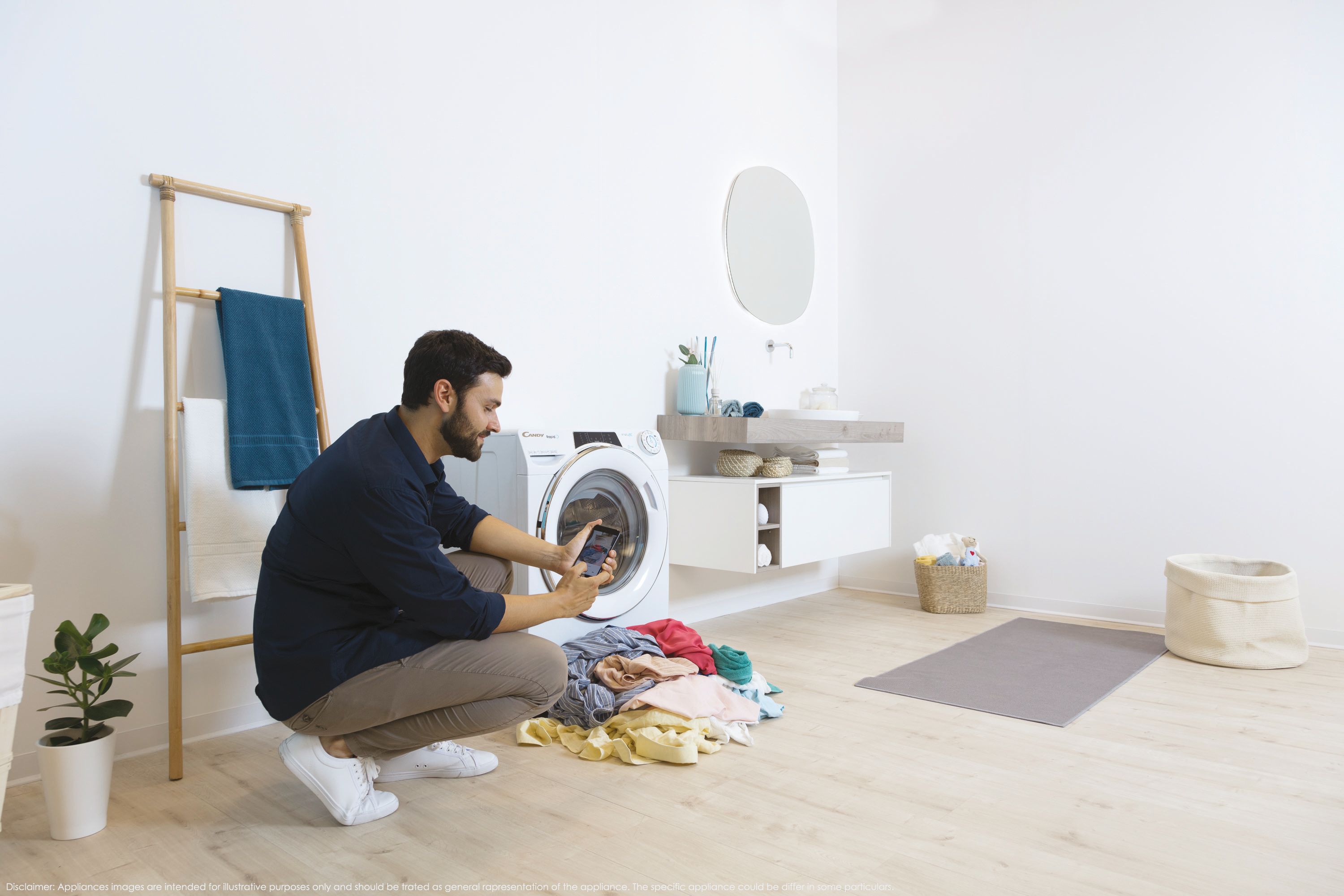 Candy Rapid&Oacute; RAPIDO' lavatrice Libera installazione Caricamento frontale 9 kg 1400 Giri/min A Bianco