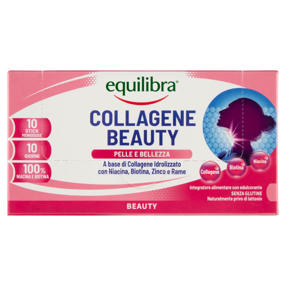 Equilibra Collagene Beauty Pelle e Bellezza 10 Stick Monodose 100 ml