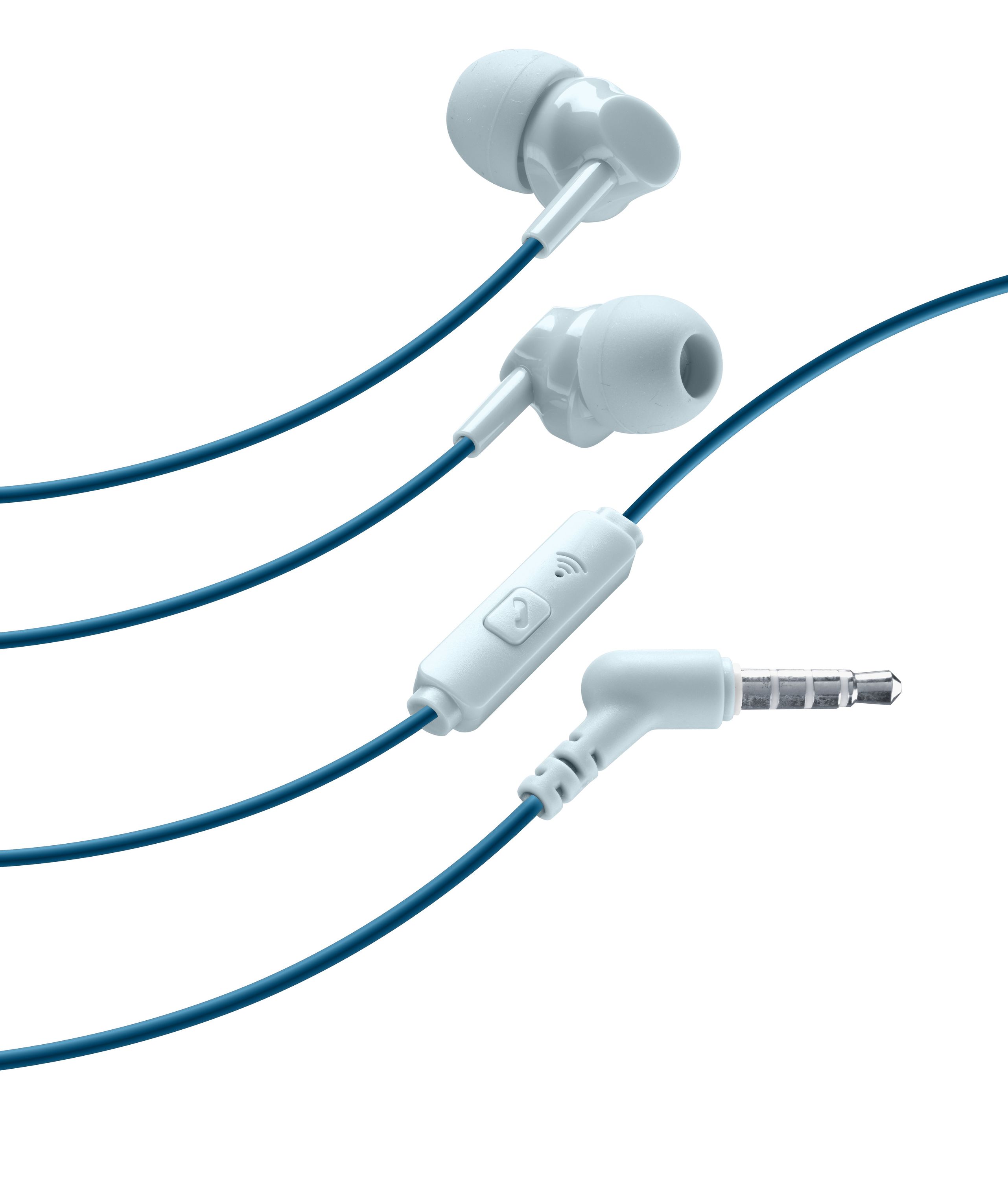 Cellularline Stylecolor Earphones - Jack 3.5mm Auricolare in-ear colorato con connettore Jack 3.5mm