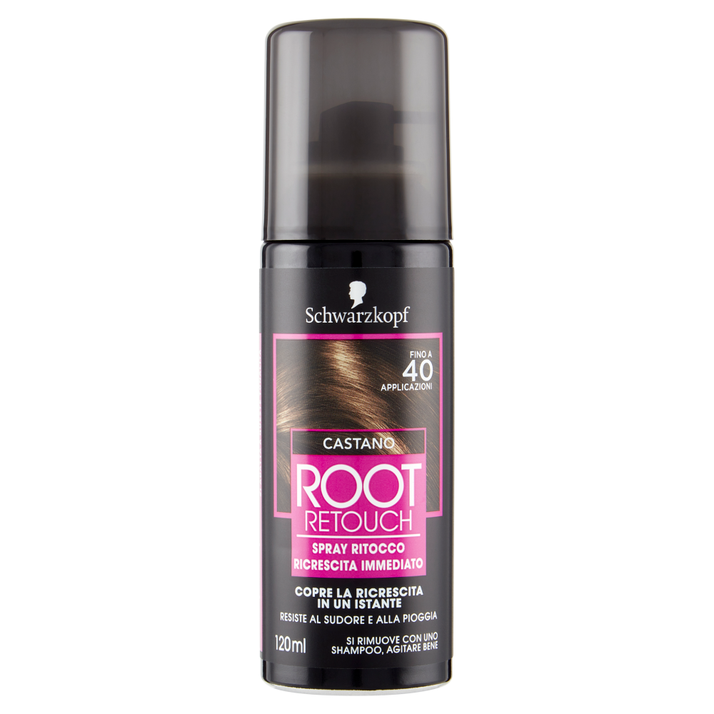 Schwarzkopf Root Retouch Spray Ritocco Ricrescita Immediato Castano 120 ml
