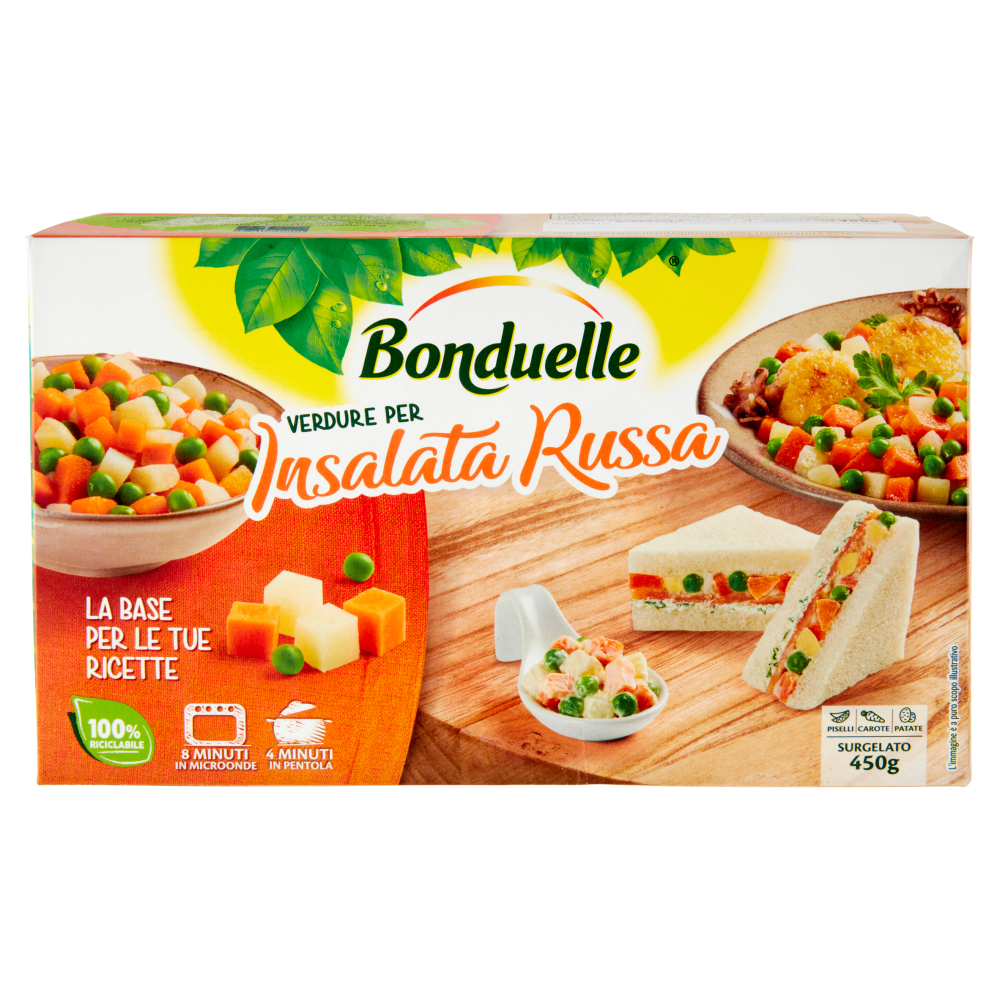 Bonduelle Verdure per Insalata Russa Surgelato 450 g