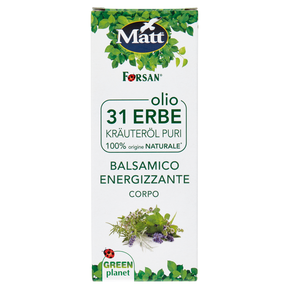 Matt olio 31 Erbe Balsamico Energizzante Corpo 100 ml