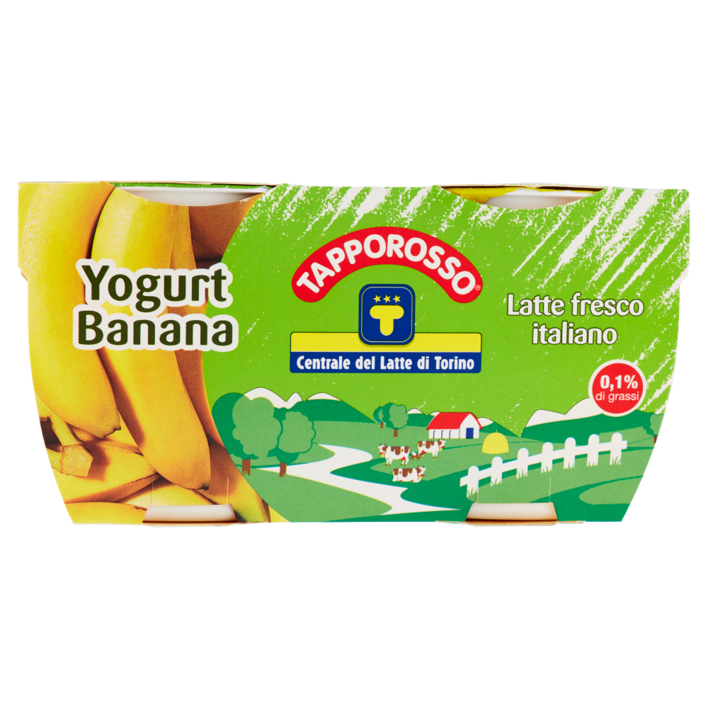 Centrale del Latte di Torino Tapporosso Yogurt Magro Banana 2 x 125 g