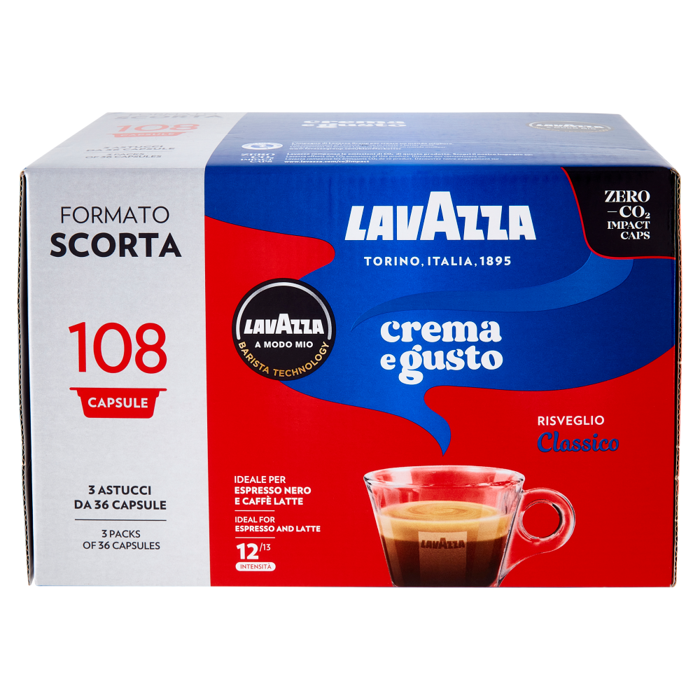 Lavazza A Modo Mio Crema e Gusto Classico Espresso 3 Astucci da 36