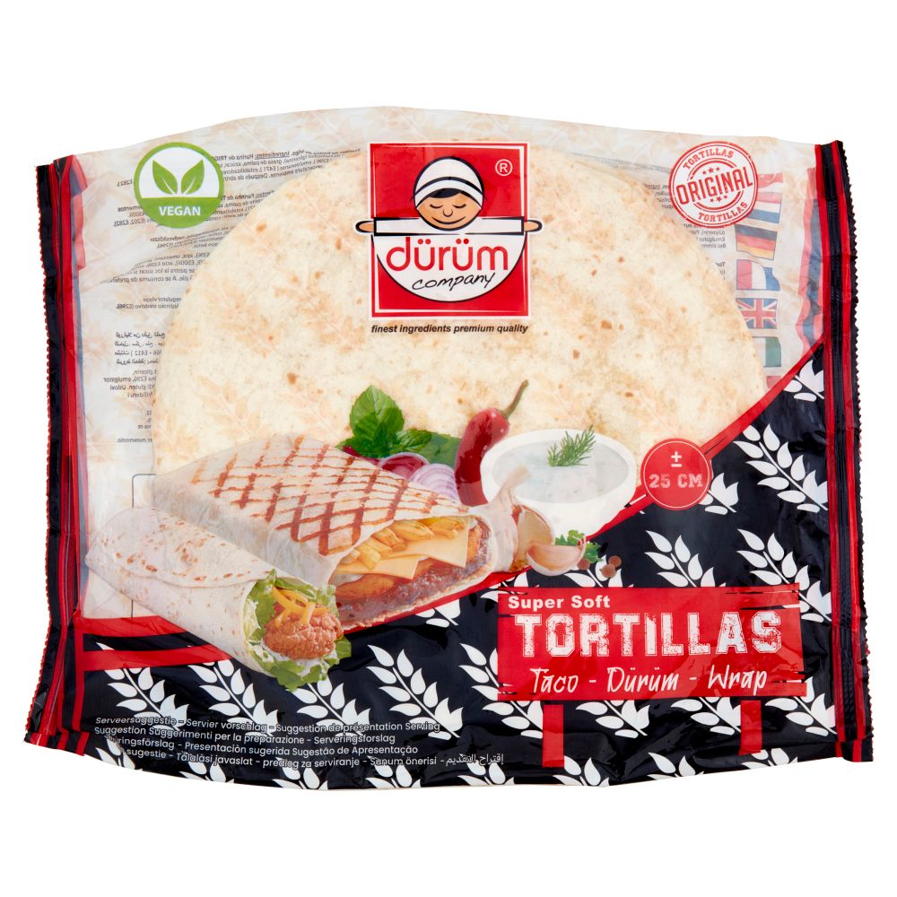 dürüm company Super Soft 6 Tortillas ± 25 cm 370 g
