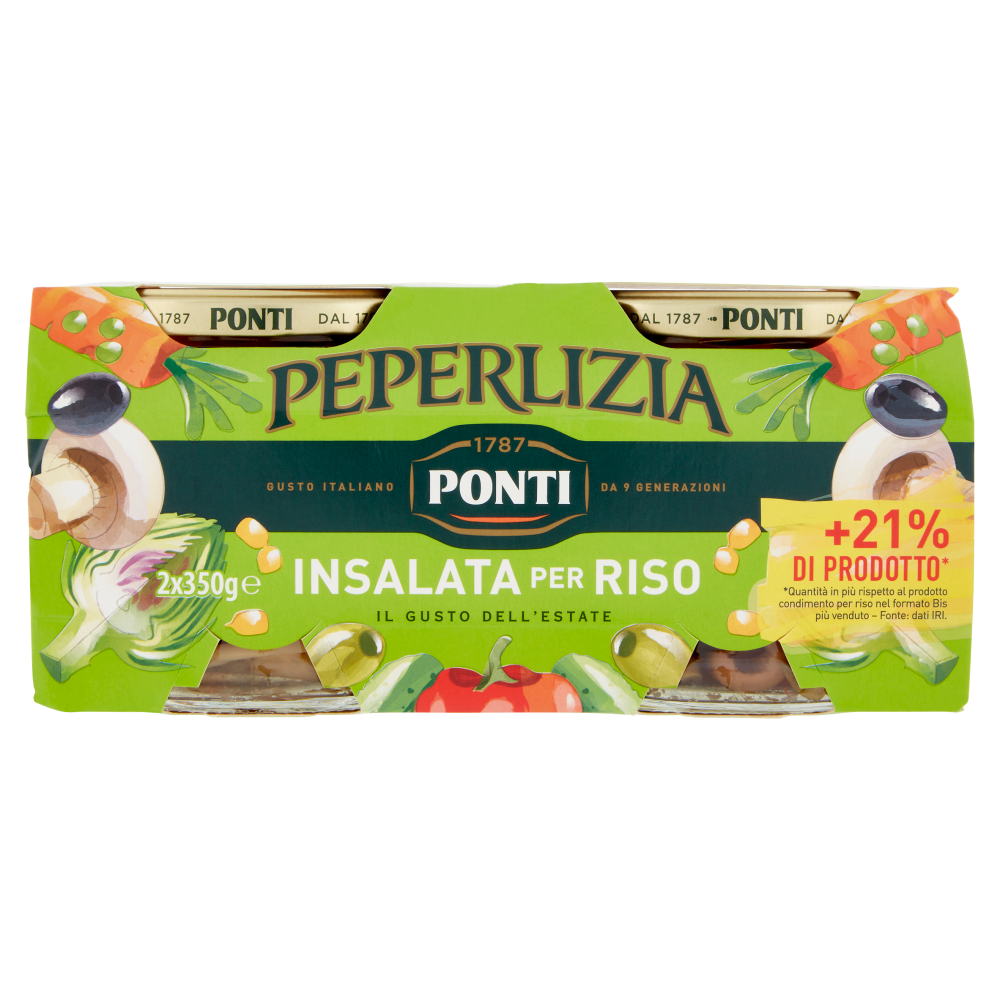 Ponti Peperlizia Insalata per Riso 2 x 350 g