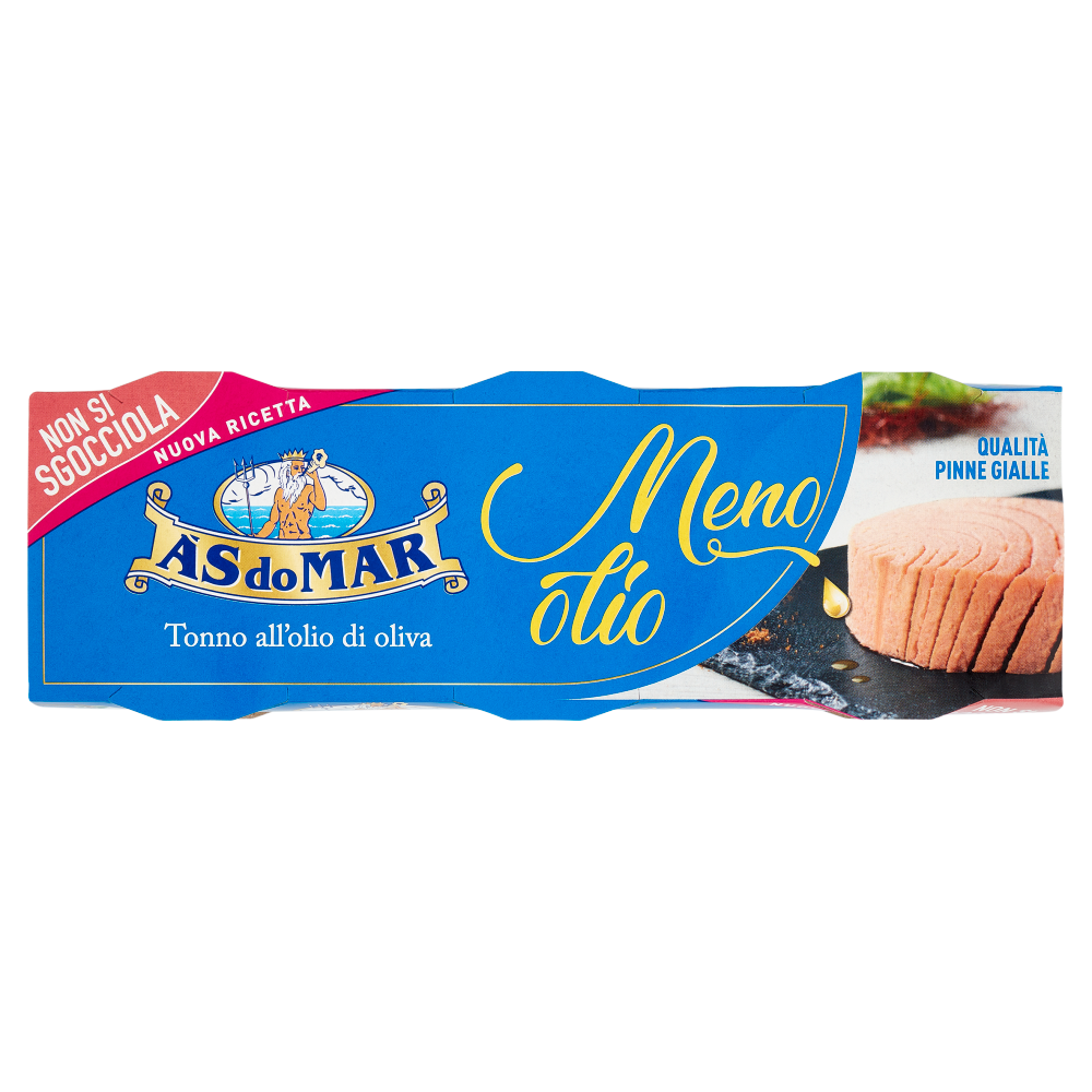 Asdomar Tonno all'olio di oliva Meno olio 3 x 60 g