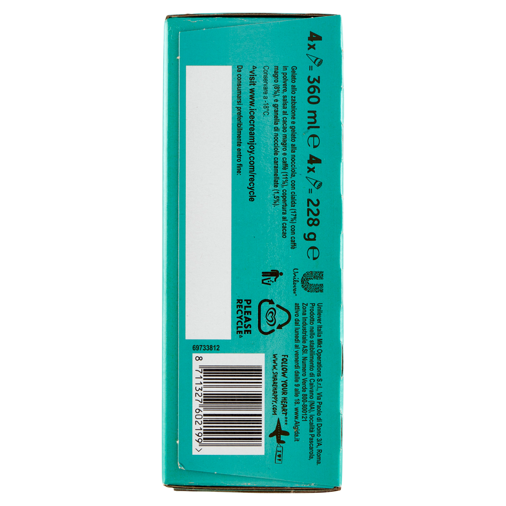 Cornetto Algida Freedom Solaika Marrocco 4 x 57 g