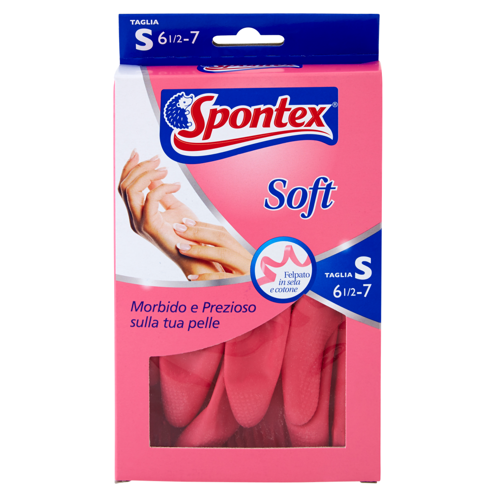 Spontex Guanti Casalinghi Comfort Taglia S