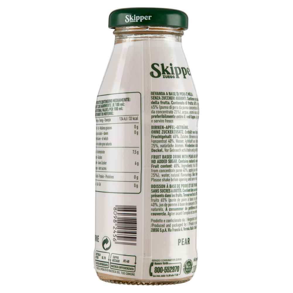 Zuegg Skipper Pera Senza zuccheri aggiunti* 200 ml