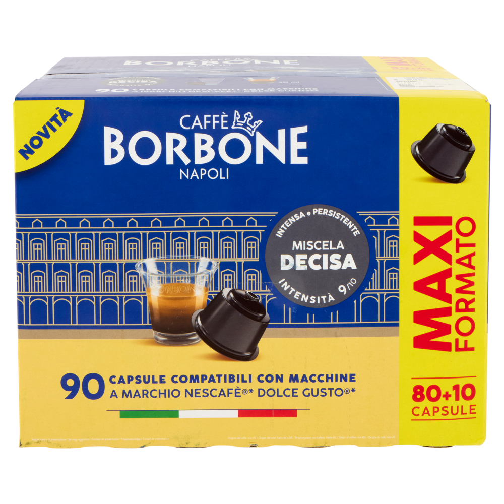 Caffè Borbone Miscela Decisa Capsule Compatibili Nescafè Dolce Gusto* 90 x 7 g