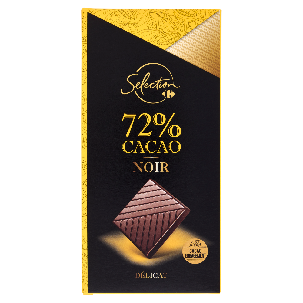 Carrefour Selection 72% Cacao Noir 80 g