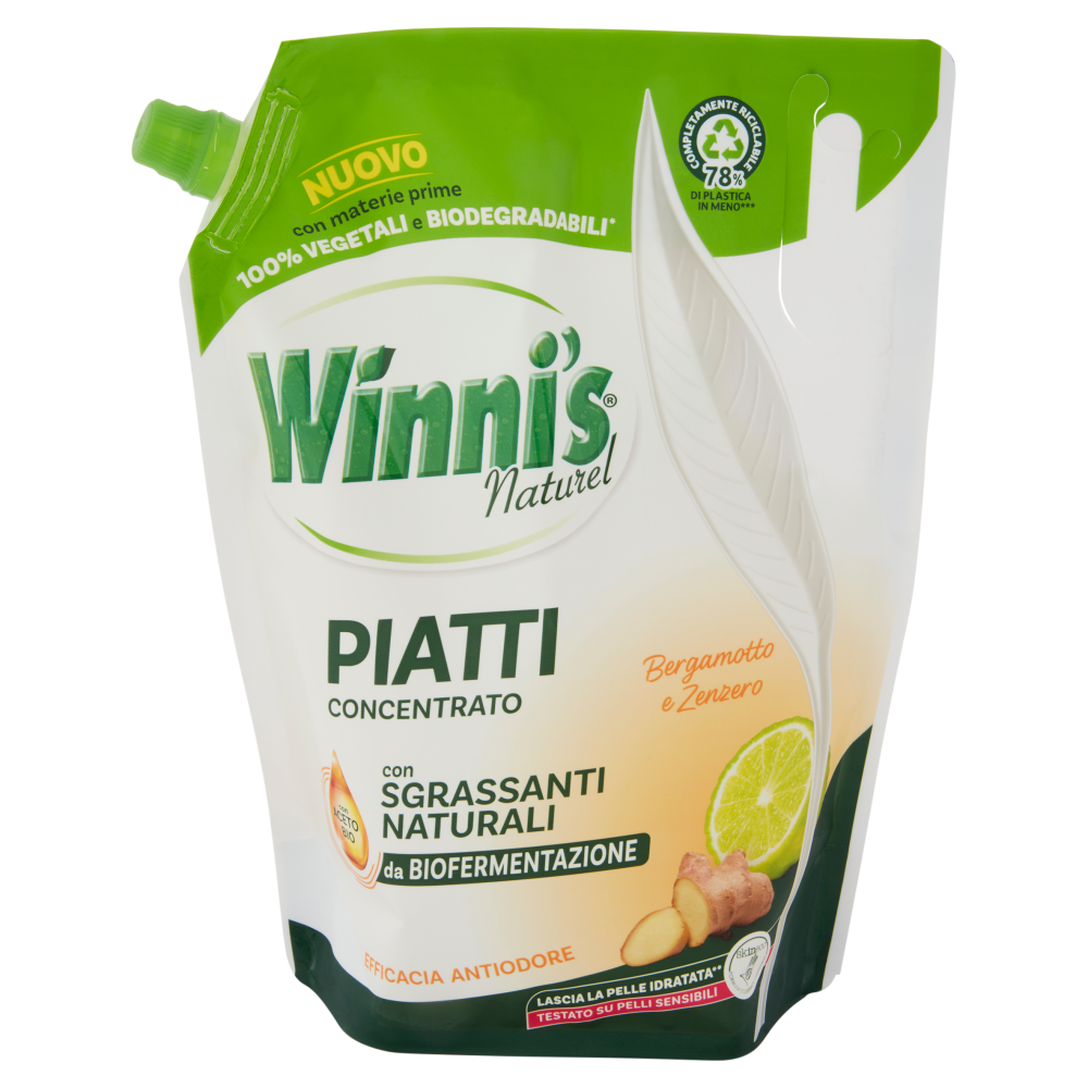Winni's Naturel Patti Concentrato Bergamotto e Zenzero pouch 900 ml