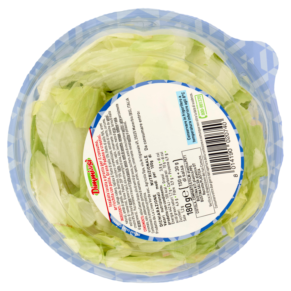 DimmidiSì Piatto unico goloso Cesar Sala con Grana Padano 180 g