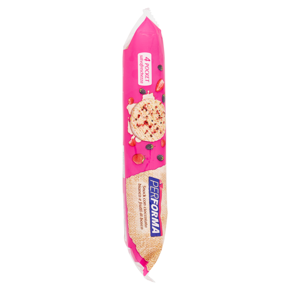 Performa Snack gallette con cioccolato bianco e frutti di bosco - 8 x 16,5 g
