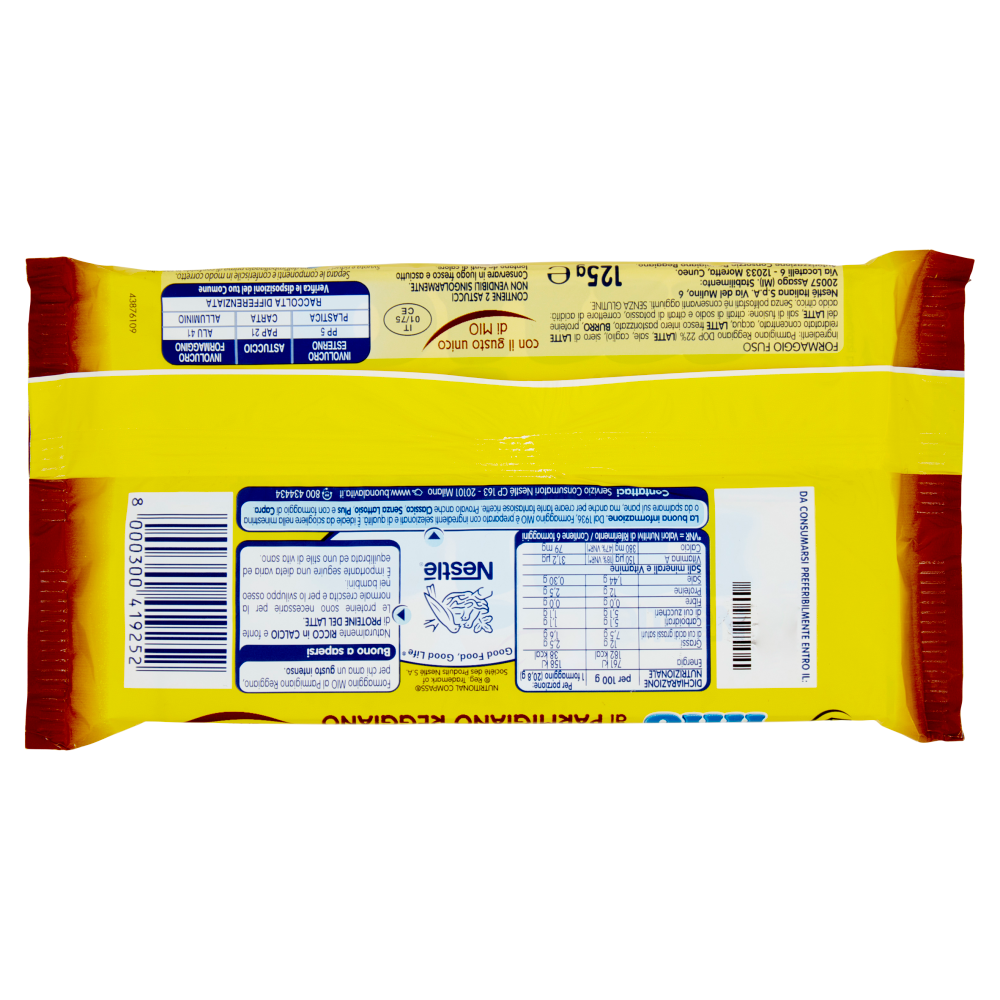 NESTL&Eacute; MIO Formaggino Parmigiano Reggiano (6 formaggini) 125g