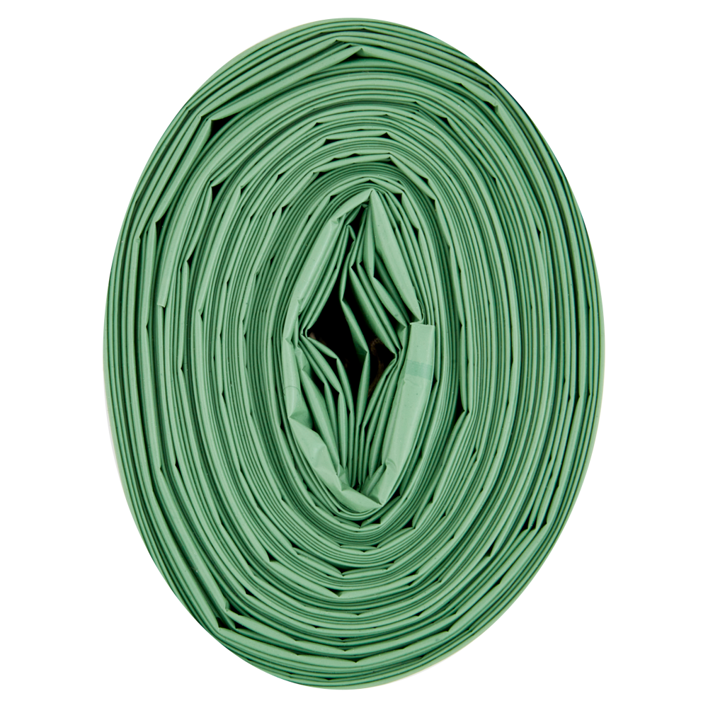 Domopak Spazzy Sacco Verde 100% Riciclato da Post-Consumo con Manici 110 lt 70x120 cm 10 pz