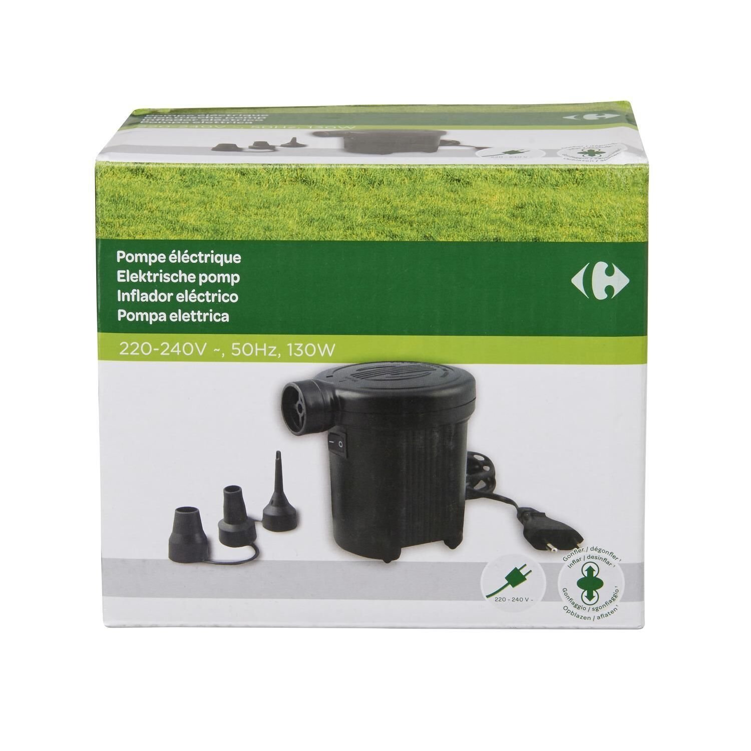 Carrefour 3609231857369 pompa ad aria elettrica 490 l/min