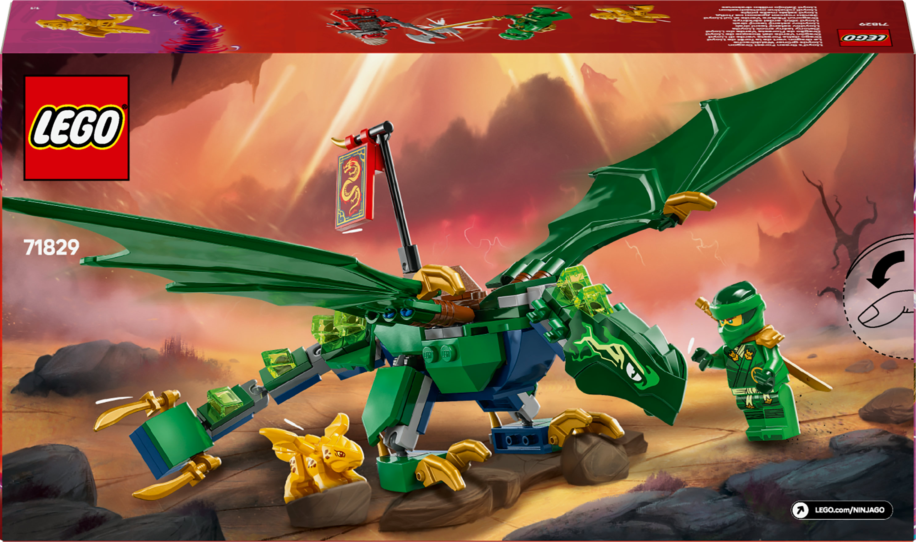 LEGO NINJAGO Drago della foresta verde di Lloyd