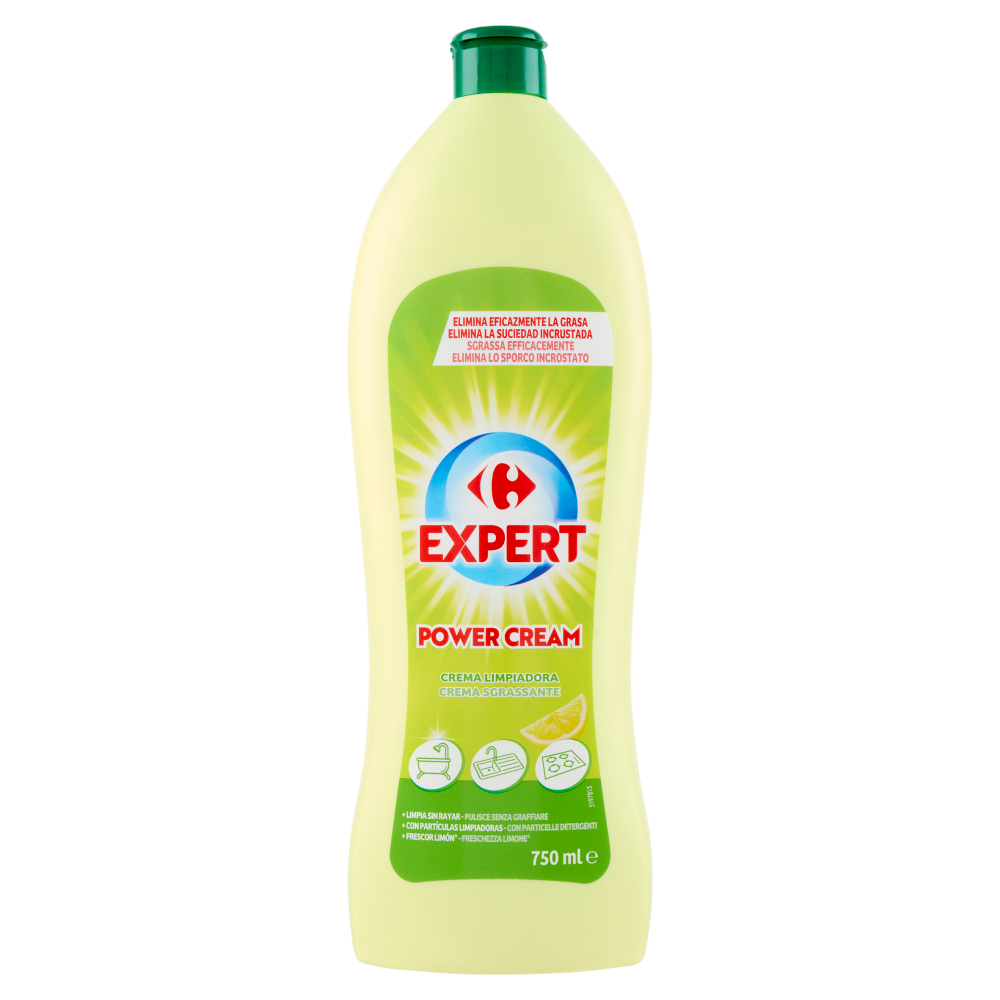 Carrefour Expert Power Cream Crema Sgrassante Limone 750 ml