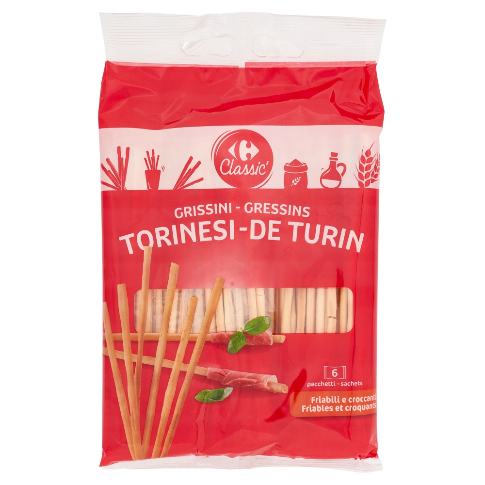 Carrefour Classic Grissini Torinesi 6 x 50 g