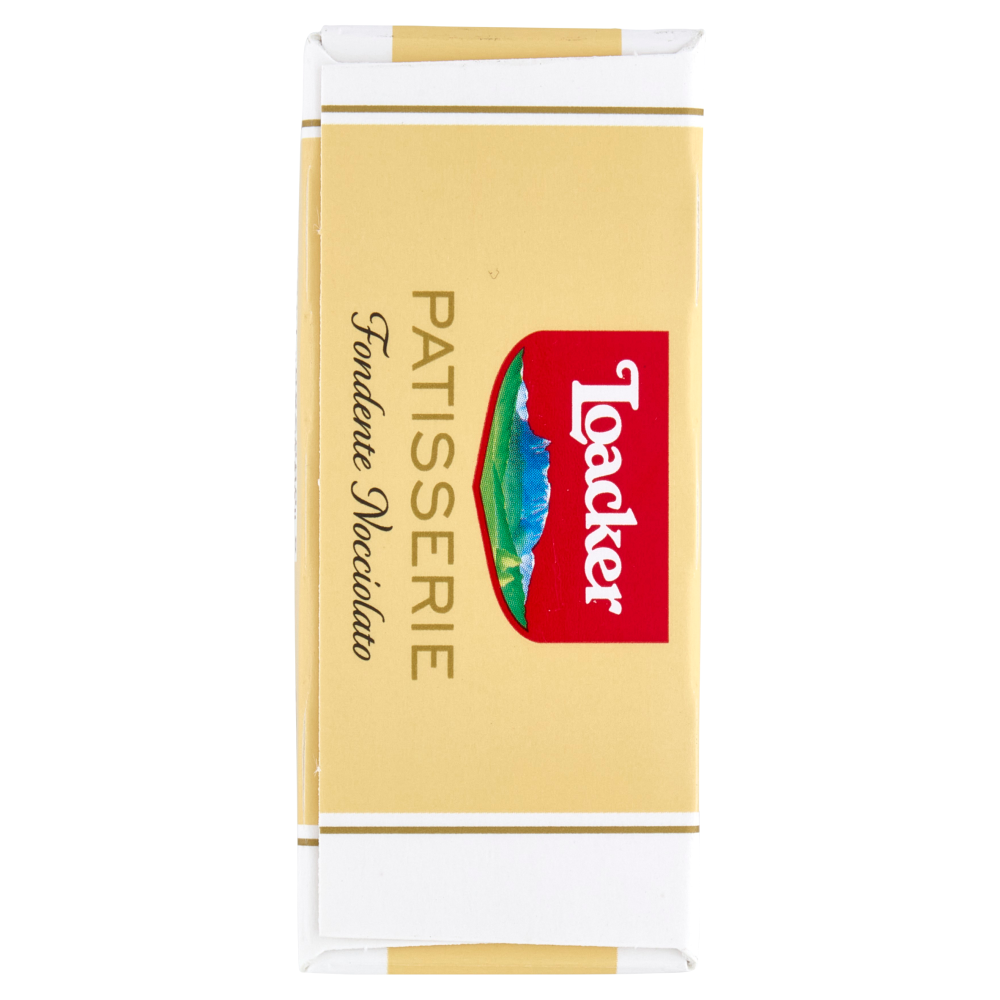 Loacker Patisserie Fondente Nocciolato Wafer ricoperto Cioccolato Fondente con crema Cioccolato 100g